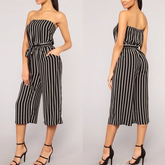 Fashion Nova Pants - Striped Fashion Nova Jumpsuit